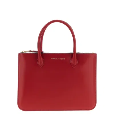 Comme Des Garçons Comme Des Garons Leather Top Handle Top Handle Bag  Red