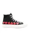 COMME DES GARÇONS COMME DES GARÇONS PLAY X CONVERSE CHUCK TAYLOR HIGH-TOP SNEAKERS