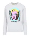 Comme Des Garçons Shirt Andy Warhol Printed Sweatshirt In White