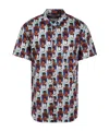 Comme Des Garçons Muhammad Ali Printed Shirt In Multicolor