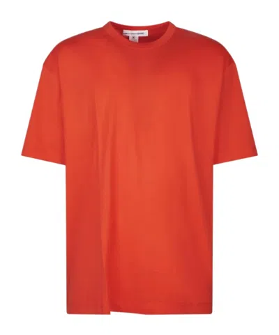 Comme Des Garçons Comme Des Garons Shirt Short Sleeved Crewneck T-shirt In Red