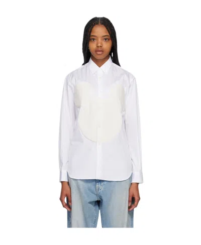 Comme Des Garçons Shirt White Mickey Mouse Shirt