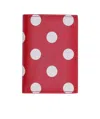 Comme Des Garçons Wallet Polka Dot Bifold Cardholder In Red