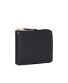 Comme Des Garçons Wallet Polka Dot Print Interior Zip-around Wallet In Black