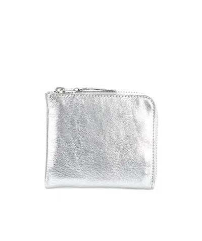 Comme Des Garçons Wallet Zip-around Coin Pouch In White