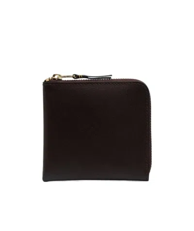 Comme Des Garçons Wallet Zip-around Coin Purse In Black