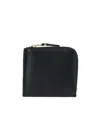 Comme Des Garçons Zipped Wallet In Black