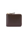 Comme Des Garçons Wallet Zipped Wallet In Brown