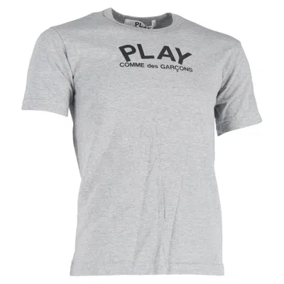 Comme Des Garçons Comme Des Gracons Play Logo T-shirt Grey Cotton