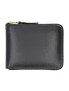 Comme Des Garçons Wallet Small Zip Around Wallet In Black
