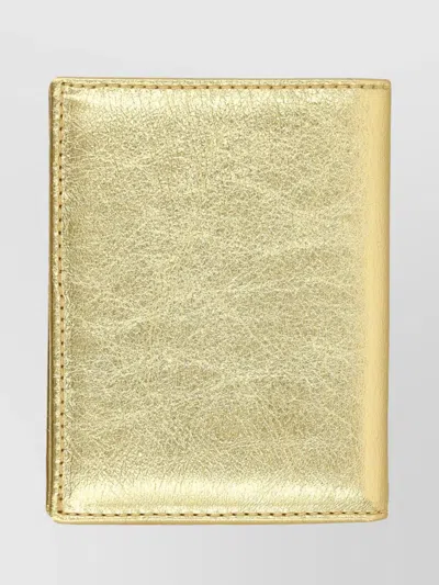 Comme Des Garçons Compact Gold Finish Wallet