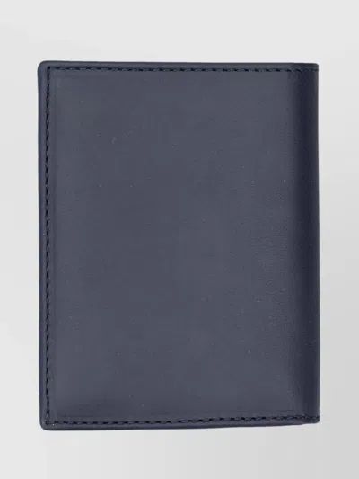 Comme Des Garçons Compact Leather Goods For Cards In Blue