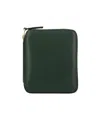 Comme Des Garçons Compact Wallet In Green
