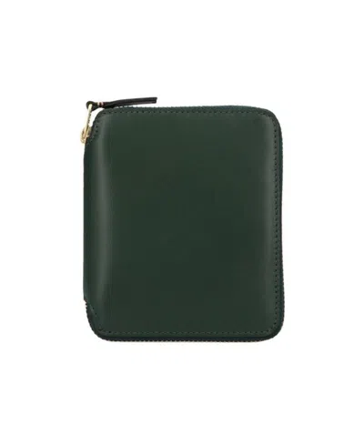 Comme Des Garçons Compact Wallet In Green