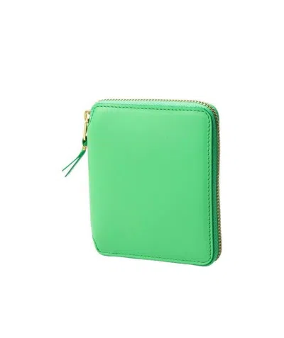 Comme Des Garçons Wallet Zip Around Wallet In Green
