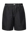 Comme Des Garçons Contrast Stitch Shorts In Black