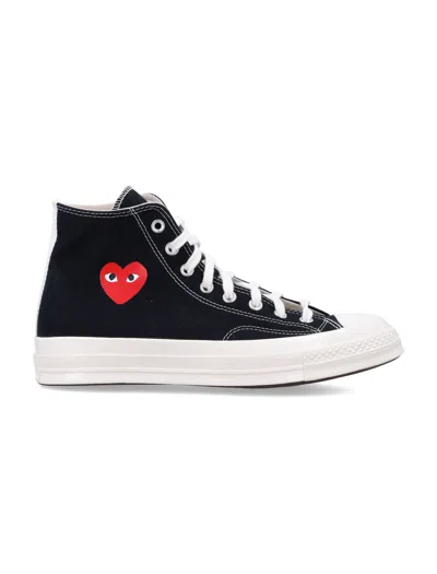 Comme Des Garçons Converse Small Heart Hi Top In Black