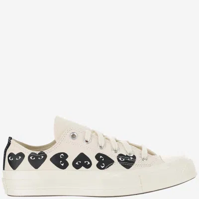 Comme Des Garçons Comme Des Garcons Converse X  Play Chuck 70 Sneakers In White