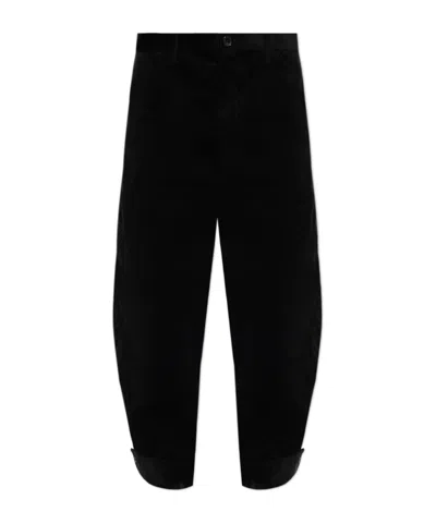 Comme Des Garçons Corduroy Casual Pants In Black