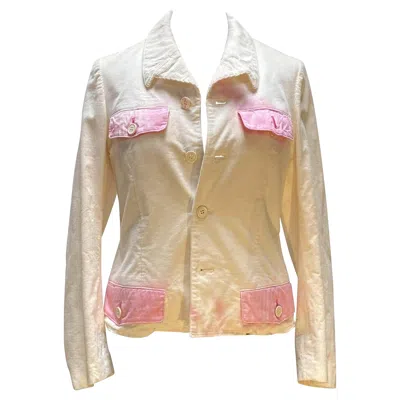Pre-owned Comme Des Garçons Corduroy Jacket In Sand