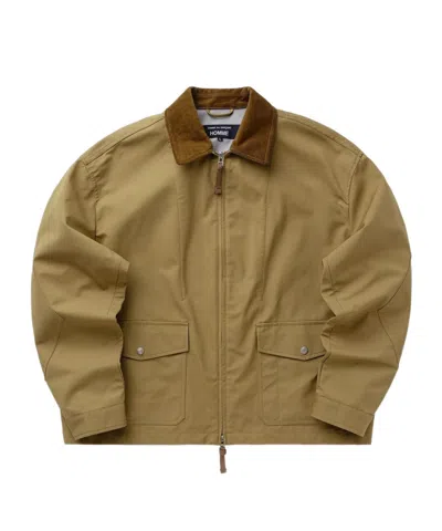 Comme Des Garçons Corduroy-collar Pocket Jacket In Brown