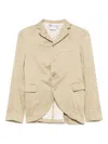 Comme Des Garçons Woman Jacket With Back Vent And Pockets