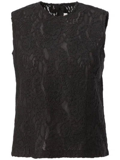 Comme Des Garçons Cotton Broad Filling Blouse In Black