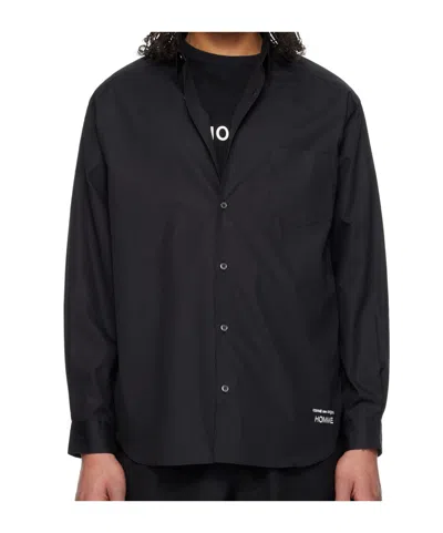 Comme Des Garçons Cotton Broad Shirt In Black
