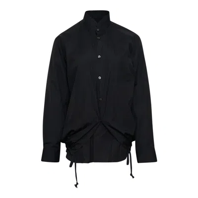 Comme Des Garçons Cotton Broad Shirt In Black