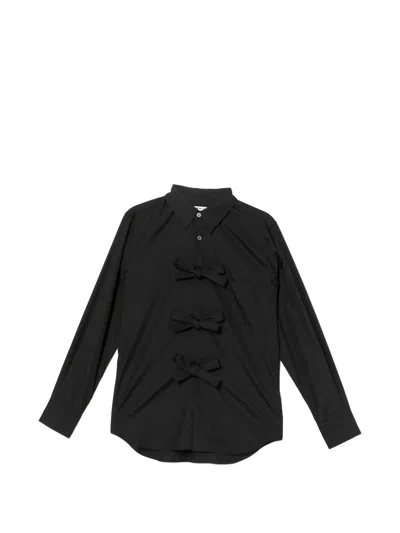 Comme Des Garçons Cotton Broad Shirt In Black