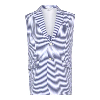 Comme Des Garçons Cotton Broad Stripe Vest