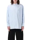 Comme Des Garçons Oxford Button Down Shirt In Blue