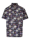 Comme Des Garçons Short-sleeved Shirt With Andy Warhol Print In Multi