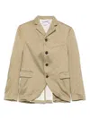 Comme Des Garçons Single-breasted Blazer In Brown