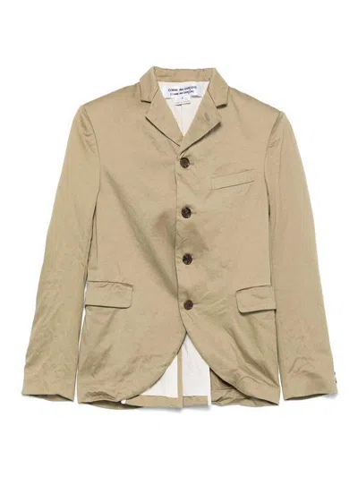 Comme Des Garçons Cotton Coat In Brown