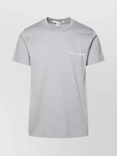 Comme Des Garçons Cotton Crew Neck T-shirt In Gray