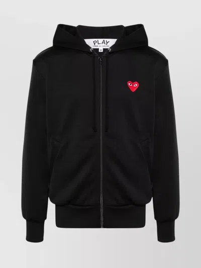 COMME DES GARÇONS COTTON HOODIE LOGO ZIP