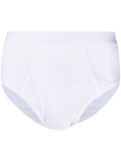 Comme Des Garçons Cotton-jersey Briefs In White