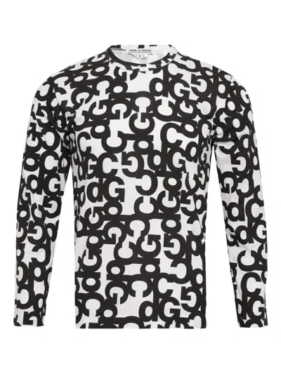 Comme Des Garçons Cotton Jersey T-shirt In White
