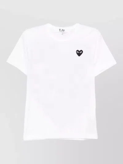 Comme Des Garçons Cotton Logo Print Short Sleeve T-shirt