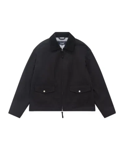Comme Des Garçons Cotton Nylon Cordura Triple Layer Jacket In Black