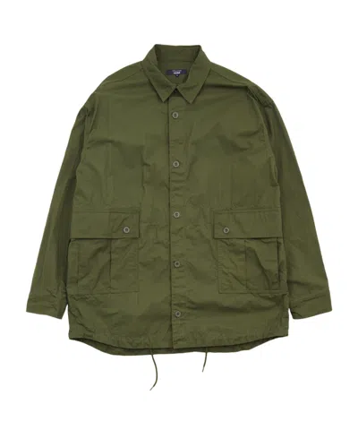 Comme Des Garçons Cotton Overshirt Army Green