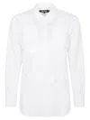 Comme Des Garçons Cotton Shirt Cut-out Long Sleeves In White