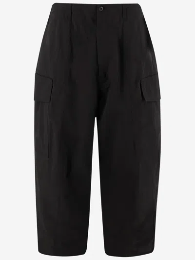 Comme Des Garçons Cotton Pants In Black