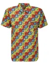 Comme Des Garçons Shirt Andy Warho Printed Poplin Shirt In Multicolor