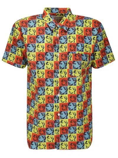 Comme Des Garçons Shirt Andy Warho Printed Poplin Shirt In Multicolor