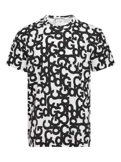 Comme Des Garçons Cotton Printed T-shirt In Multi