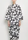 Comme Des Garçons Cotton Satin Pique Floral Pattern Jacket