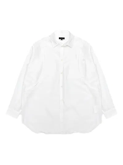 Comme Des Garçons Cotton Shirt In White