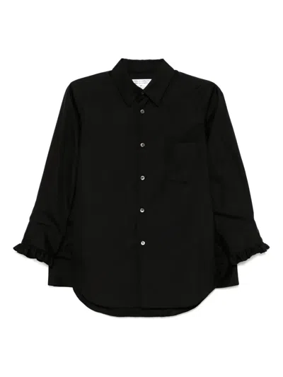 Comme Des Garçons Cotton Shirt In Black
